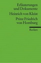Interpretation: Prinz Friedrich von Homburg