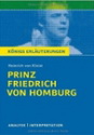 Interpretation: Prinz Friedrich von Homburg