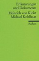 MIchael Kohlhaas. Erläuterung