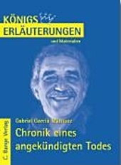 Königs Erläuterungen: Chronik eines angekndigten Todes