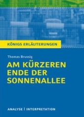 KÖNIGS ERLÄUTERUNGEN - Ausführliche Interpretation und Textanalyse verschiedener deutscher Literatur - Am kürzeren Ende der Sonnenallee